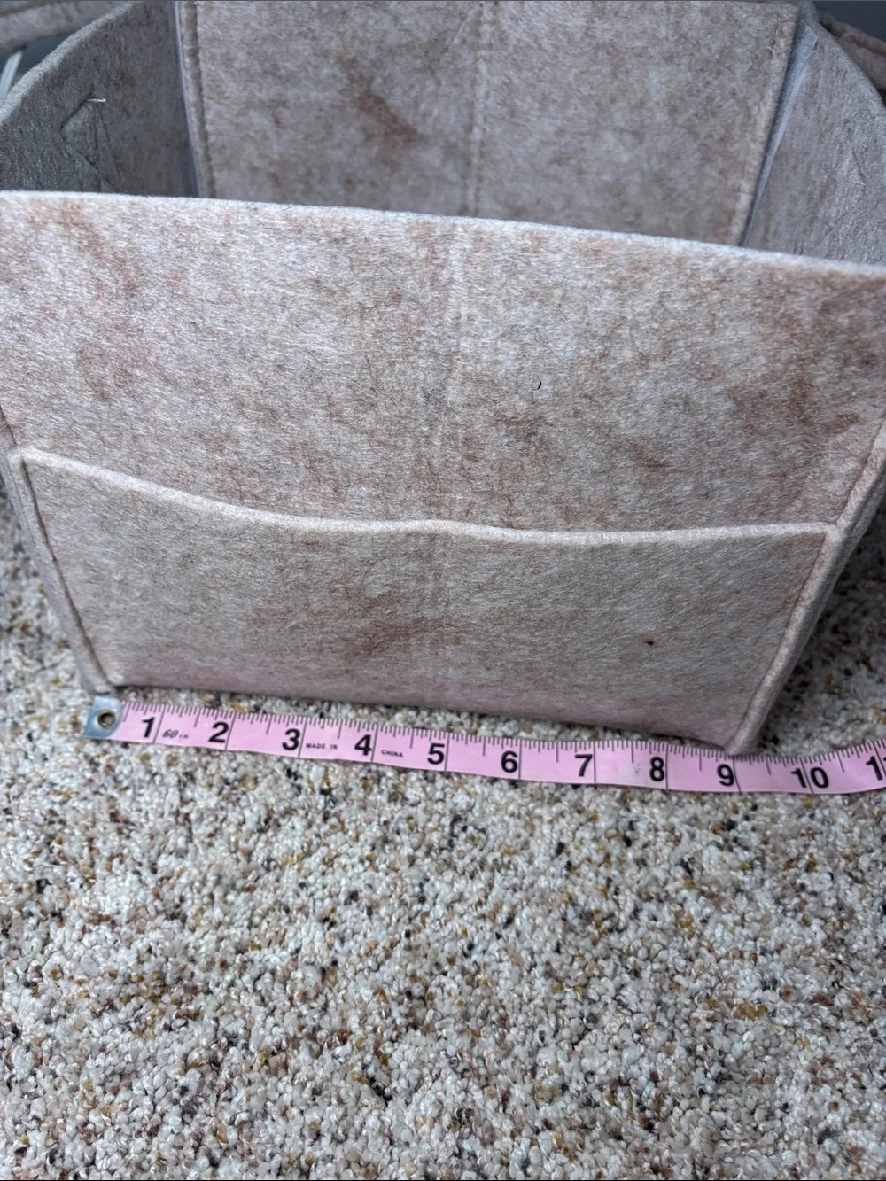 Maliton Felt Organizer Tote in Light Beige